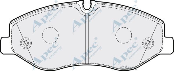 APEC BRAKING stabdžių trinkelių rinkinys, diskinis stabdys PAD2051